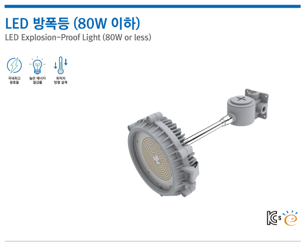 LED 방폭등 (80W 이하)