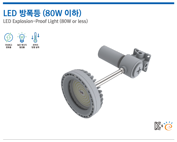 LED 방폭등 (80W 이하)