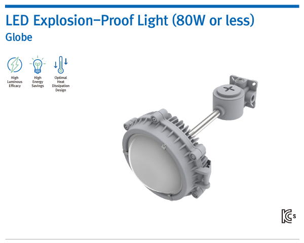 LED Explosion-Proof Light (80W or less) Globe