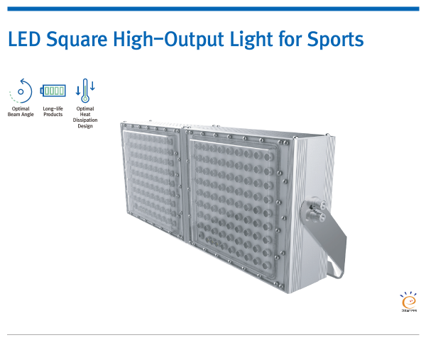 LED Square High-Output Light for Sports